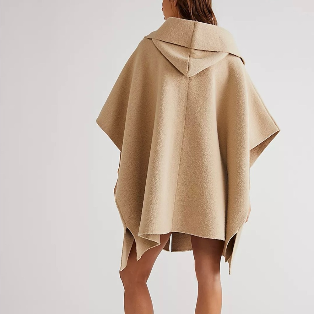 🪽 Free People 🪽 All I Need Cozy Hooded Duster, One Size/Oversized - Picture 3 of 9